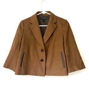 Ann Taylor Brown Swing Top Blazer